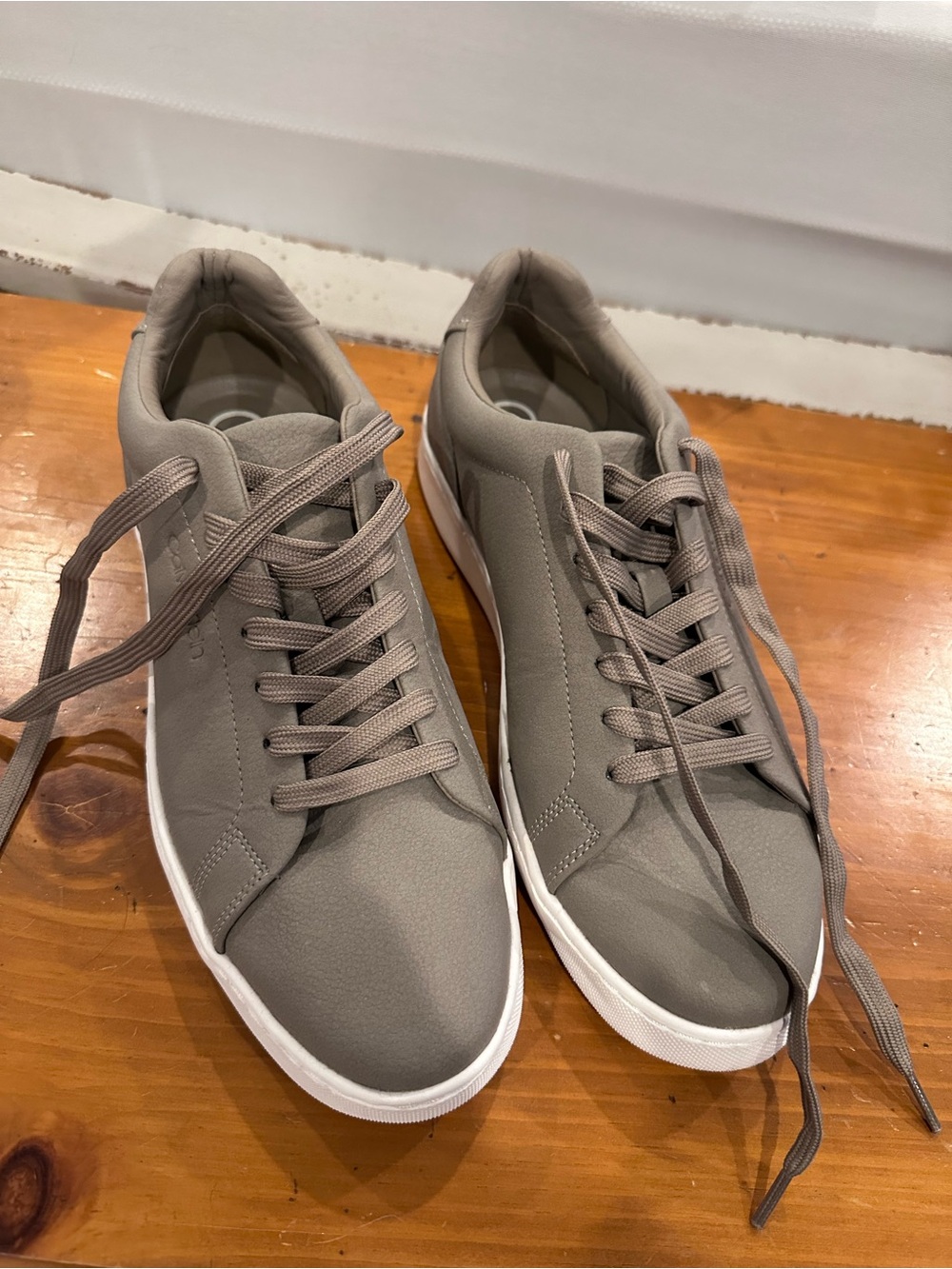 Calvin Klein Men's Lace-Up Sneakers in Taupe